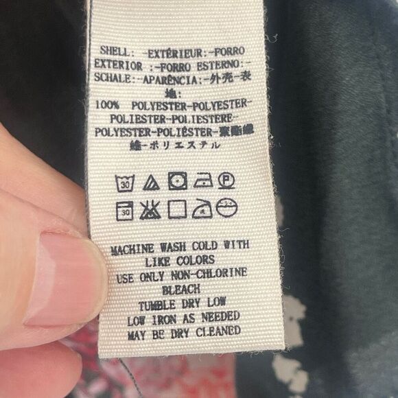 Free People Women's Black Haze Multicolored Floral Tunic Mini Dress Size XS - Picture 4 of 6